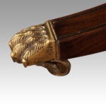 Regency style mahogany 3 pillar dining table - Image 10