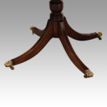 Regency style mahogany 3 pillar dining table - Image 9
