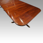 Regency style mahogany 3 pillar dining table - Image 6