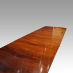 Regency style mahogany 3 pillar dining table - Image 5