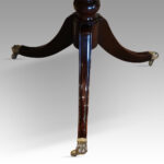Regency style small triple pillar dining table - Image 8