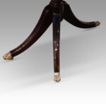 Regency style small triple pillar dining table - Image 7