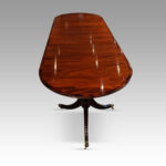 Regency style small triple pillar dining table - Image 2