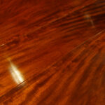 Regency style mahogany twin pillar dining table - Image 6
