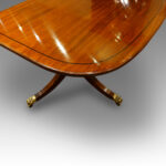 Regency style mahogany dining table,twin pillar - Image 6