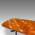 Regency style mahogany dining table,twin pillar - Image 3