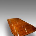 Regency style mahogany dining table,twin pillar - Image 9