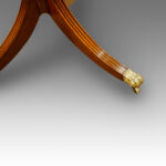Regency style mahogany dining table,twin pillar - Image 4
