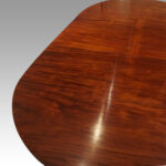 Regency style mahogany twin pillar table - Image 9