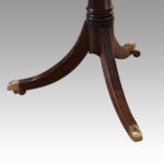 Regency style mahogany twin pillar table - Image 7