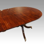 Regency style mahogany twin pillar table - Image 4
