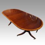 George VI twin pillar dining table