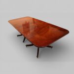 Regency Style Mahogany Twin Pillar Dining Table – Early 20th Century Cabinetmaker Made - Image 10