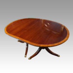 George VI twin pillar dining table - Image 6