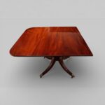 Regency Style Mahogany Twin Pillar Dining Table – Early 20th Century Cabinetmaker Made - Image 5