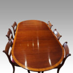 George VI twin pillar dining table - Image 5
