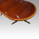 George VI twin pillar dining table - Image 2