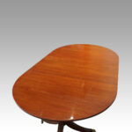 Regency style twin pillar dining table - Image 2