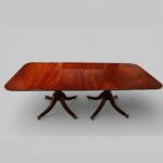 Regency Style Mahogany Twin Pillar Dining Table – Early 20th Century Cabinetmaker Made - Image 2