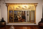 Regency gilt over mantle mirror