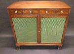 Regency Mahogany Side-Cabinet with Brass Grilled Doors