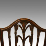 Set of 10 Hepplewhite mahogany shieldback chairs - Image 5