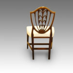 Set of 10 Hepplewhite mahogany shieldback chairs - Image 2