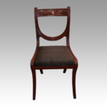 Set of 10 Regency mahogany dining chairs - Image 9