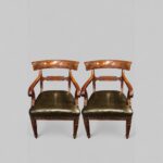 Set of 10 William IV mahogany dining chairs - Image 2