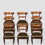 Set of 10 William IV mahogany dining chairs - Image 3