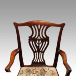 Set of 12 Georgian mahogany dining chairs - Image 6