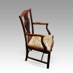 Set of 12 Georgian mahogany dining chairs - Image 5