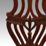 Set of 12 Georgian mahogany dining chairs - Image 9