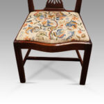 Set of 12 Georgian mahogany dining chairs - Image 4