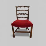 Set of 12 Hepplewhite style ladderback dining chairs - Image 5