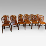 Set of 12 antique Thames Valley Windsor chairs