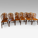 Set of 12 antique Thames Valley Windsor chairs - Image 7
