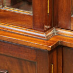 George VI mahogany breakfront bookcase - Image 3
