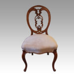 Set of 4 Victorian walnut dining chairs - Image 5