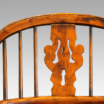 Set of 4 Antique Yew wood Windsor armchairs - Image 7