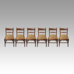 Set of 6 Regency mahogany dining chairs