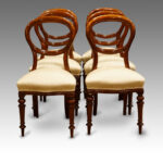 Set of 6 Victorian mahogany balloon back dining chairs NOW SOLD