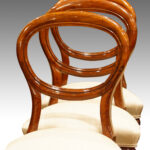 Set of 6 Victorian mahogany balloon back dining chairs NOW SOLD - Image 4