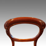 Set of 6 Victorian mahogany balloon back dining chairs - Image 8