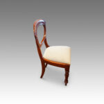 Set of 6 Victorian mahogany balloon back dining chairs - Image 4