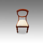Set of 6 Victorian mahogany balloon back dining chairs - Image 3