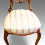 Set of 6 Victorian walnut dining chairs Now Sold - Image 8