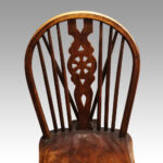 Set of 6 Edwardian wheelback kitchen chairs - Image 6