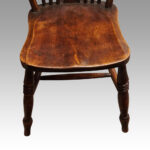 Set of 6 Edwardian wheelback kitchen chairs - Image 5