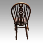 Set of 6 Edwardian wheelback kitchen chairs - Image 4